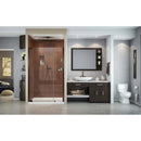 Elegance 72" High x 48" Wide Pivot Frameless Shower Door with Clear Glass - image 3