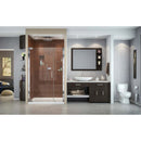 Elegance 72" High x 48" Wide Pivot Frameless Shower Door with Clear Glass - image 4