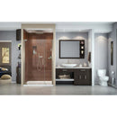Elegance 72" High x 49-3/4" Wide Pivot Frameless Shower Door with Clear Glass - image 3