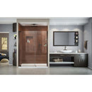 Elegance 72" High x 51-1/4" Wide Pivot Frameless Shower Door with Clear Glass - image 3