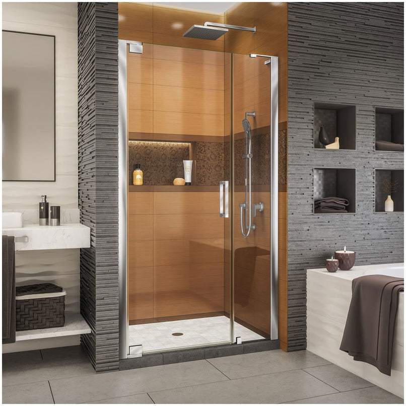 Elegance-LS 42 1/4 - 44 1/4" W x 72" H Frameless Pivot Shower Door - image 1