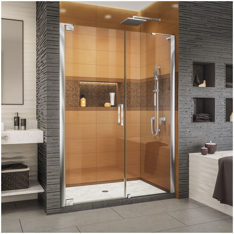 Elegance-LS 54 1/4 - 56 1/4" W x 72" H Frameless Pivot Shower Door - image 1