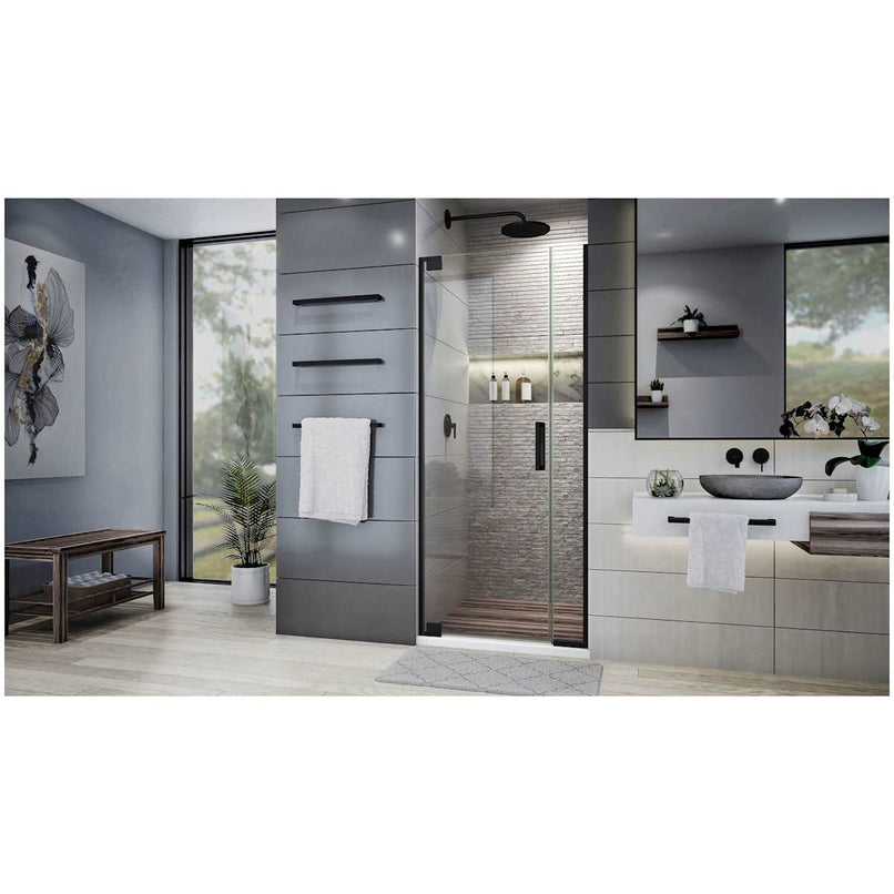 Elegance Plus 72" High x 30" Wide Pivot Frameless Shower Door with Clear Glass - image 3