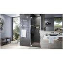 Elegance Plus 72" High x 34" Wide Pivot Frameless Shower Door with Clear Glass - image 7