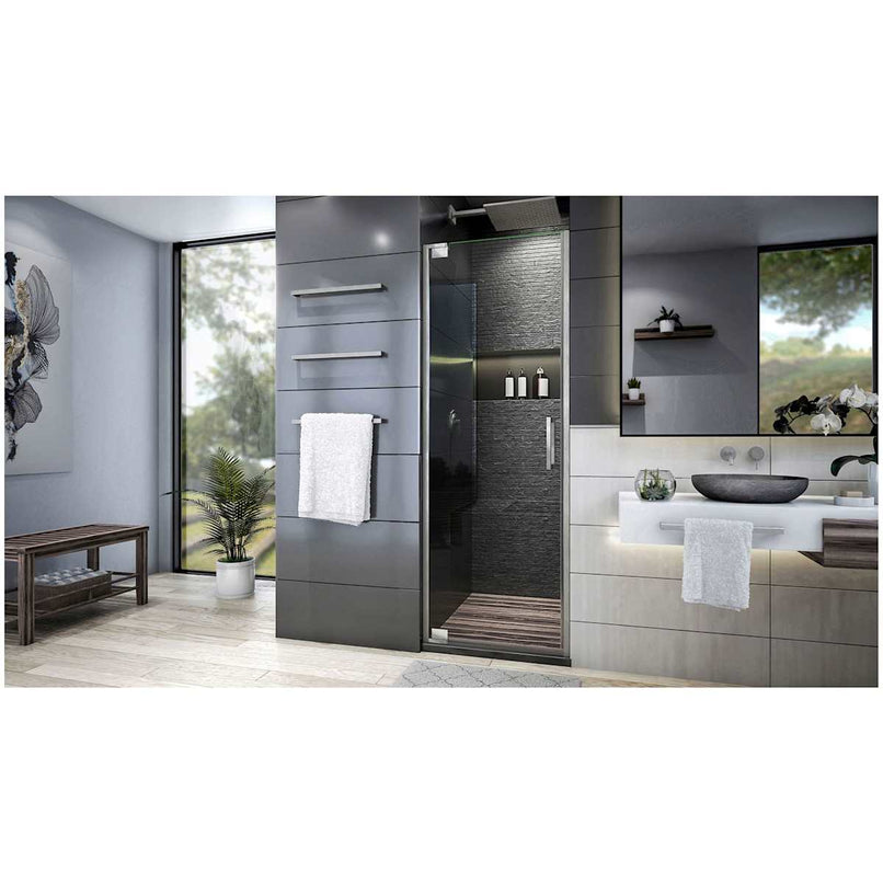 Elegance Plus 72" High x 34" Wide Pivot Frameless Shower Door with Clear Glass - image 10