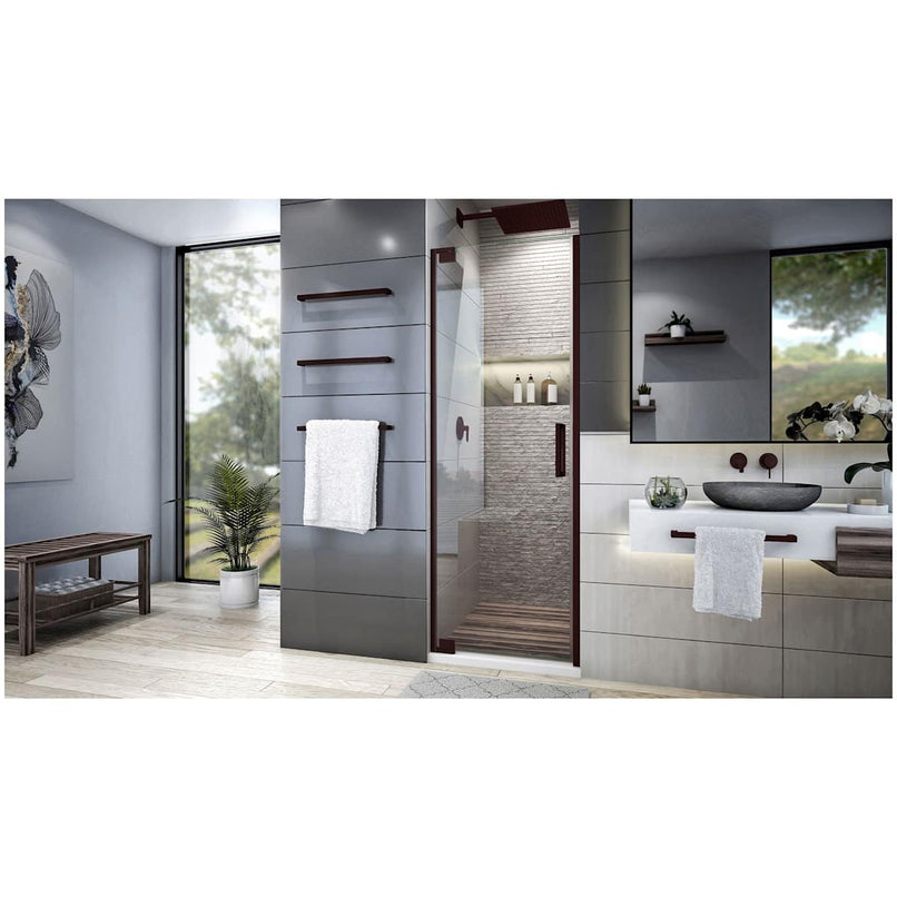 Elegance Plus 72" High x 34" Wide Pivot Frameless Shower Door with Clear Glass - image 13