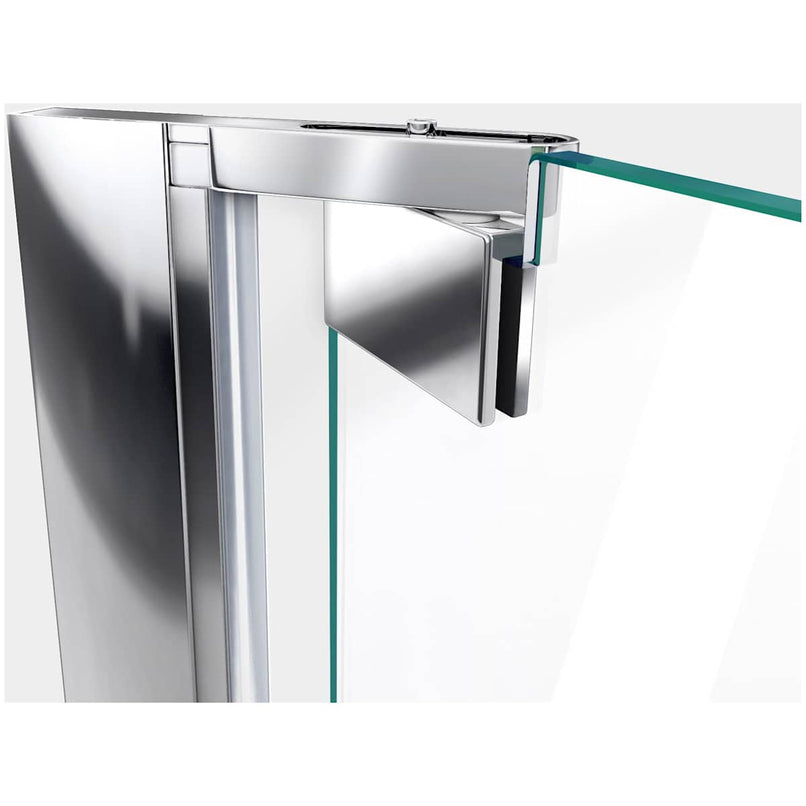 Elegance Plus 72" High x 34" Wide Pivot Frameless Shower Door with Clear Glass - image 15
