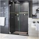Elegance Plus 72" High x 46" Wide Pivot Frameless Shower Door with Clear Glass - image 1