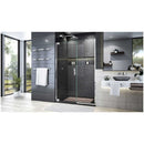 Elegance Plus 72" High x 46" Wide Pivot Frameless Shower Door with Clear Glass - image 3