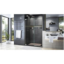 Elegance Plus 72" High x 46" Wide Pivot Frameless Shower Door with Clear Glass - image 7