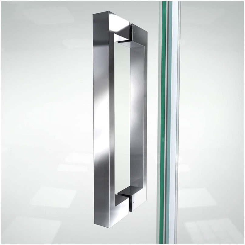 Elegance Plus 72" High x 51-3/4" Wide Pivot Frameless Shower Door with Clear Glass - image 14