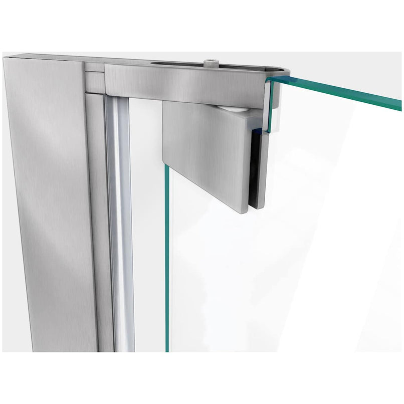 Elegance Plus 72" High x 58" Wide Pivot Frameless Shower Door with Clear Glass - image 12