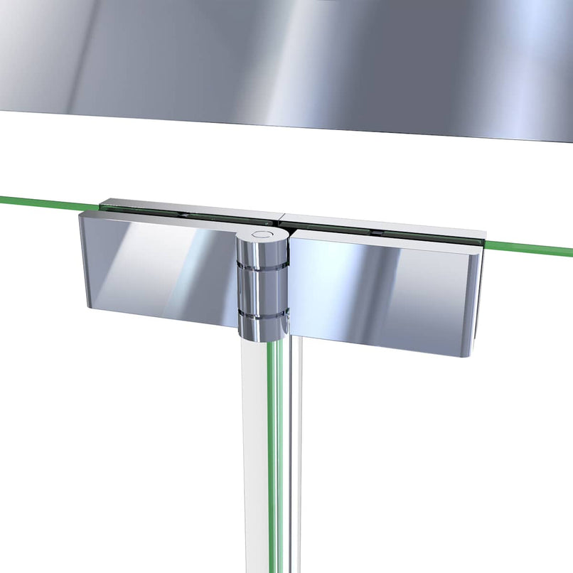 Butterfly-S 34 - 35 1/2" W x 74" H Semi-Frameless Sliding Bi-Fold Shower Door - image 4