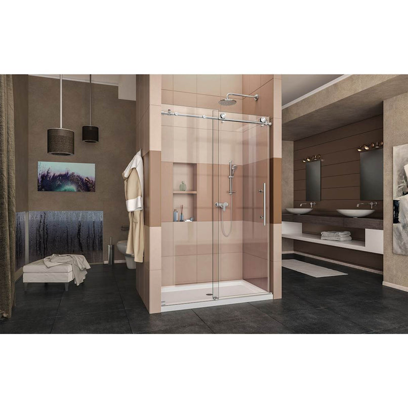 Enigma-X 76" High x 48" Wide Sliding Frameless Shower Door with Clear Glass - image 5