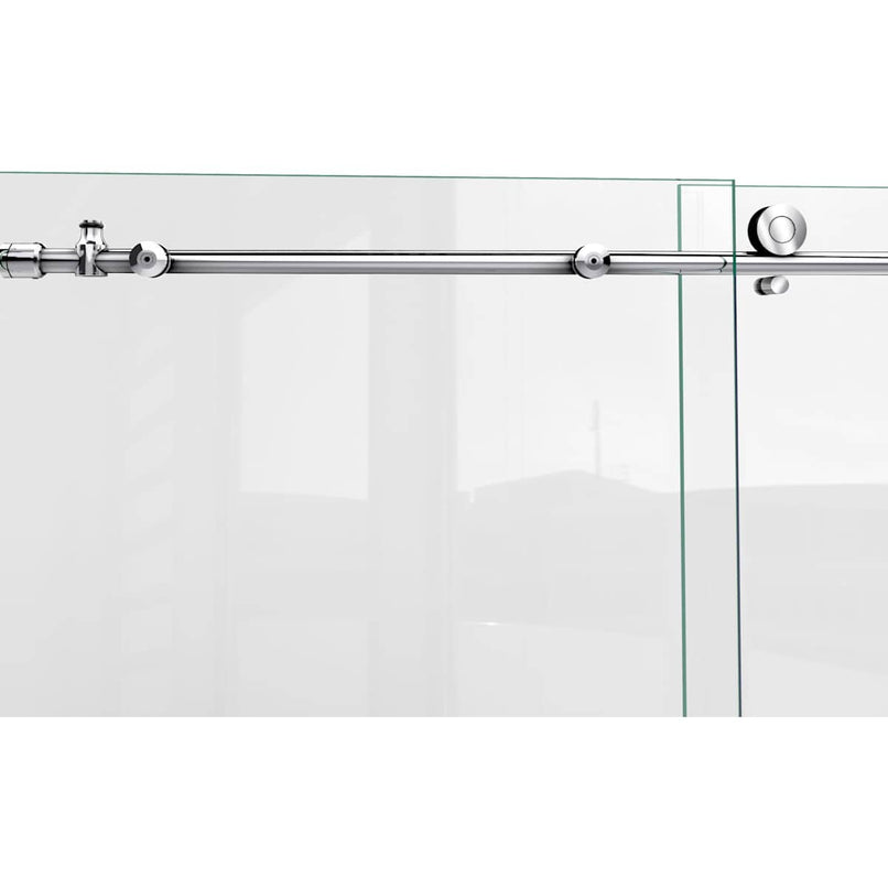 Enigma-X 76" High x 48" Wide Sliding Frameless Shower Door with Clear Glass - image 7