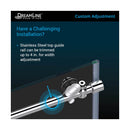 Enigma-X 62" High x 59" Wide Sliding Frameless Shower Door with Clear Glass - image 18