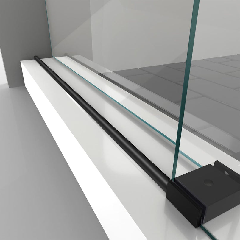 Enigma-XO 76" High x 60" Wide Sliding Frameless Shower Door with Clear Glass - image 5