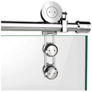 Enigma-Z 76" High x 60" Wide Sliding Frameless Shower Door with Clear Glass - image 4