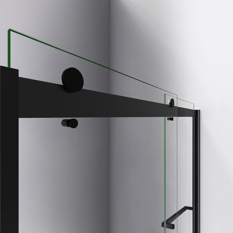 Sapphire 76" High x 48" Wide Sliding Frameless Shower Door with Clear Glass - image 16