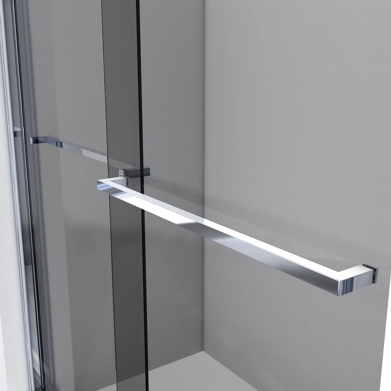 Sapphire 60" High x 60" Wide Bypass Frameless Tub Door with Tinted Glass - image 18
