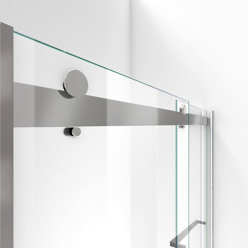 Essence 76" High x 60" Wide Bypass Frameless Shower Door with Clear Glass - image 20
