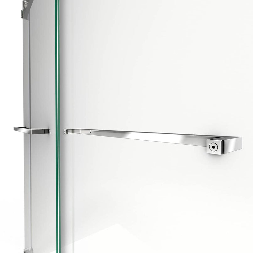 Essence 76" High x 60" Wide Bypass Frameless Shower Door with Clear Glass - image 21