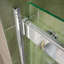 Essence 76" High x 60" Wide Bypass Frameless Shower Door with Clear Glass - image 4