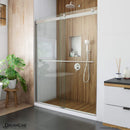 Sapphire 76" High x 60" Wide Bypass Semi Frameless Shower Door with Clear Glass - image 1