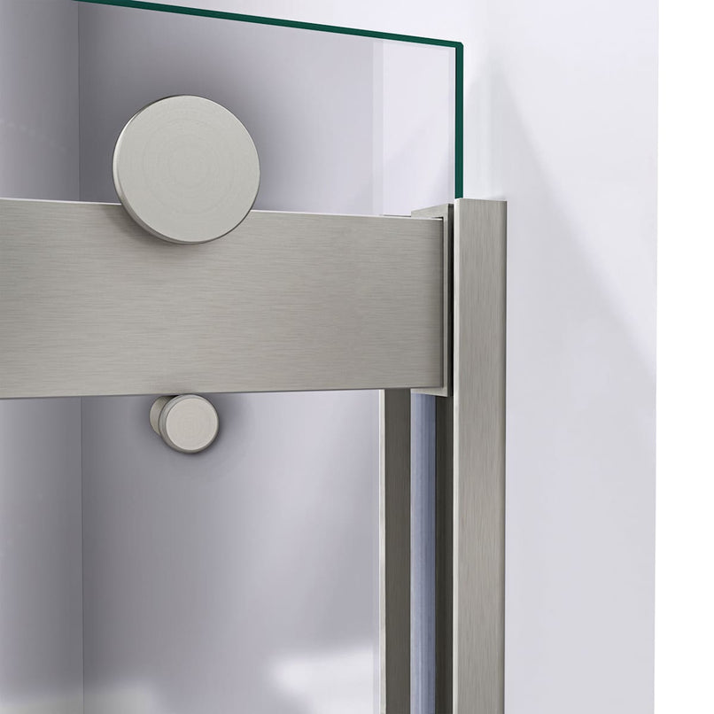 Sapphire 76" High x 60" Wide Bypass Semi Frameless Shower Door with Clear Glass - image 4