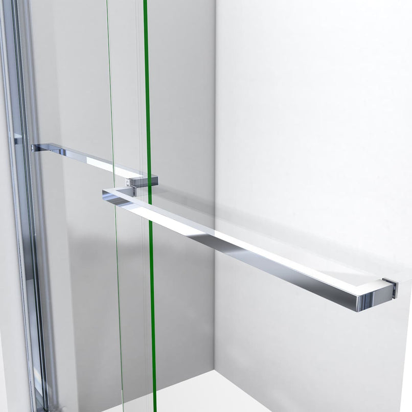 Sapphire 76" High x 60" Wide Bypass Semi Frameless Shower Door with Clear Glass - image 19