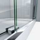 Essence-H 76" High x 60" Wide Bypass Semi Frameless Shower Door with Clear Glass - image 5