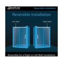 Enigma Air 76" High x 60" Wide Sliding Frameless Shower Door with Clear Glass - image 3