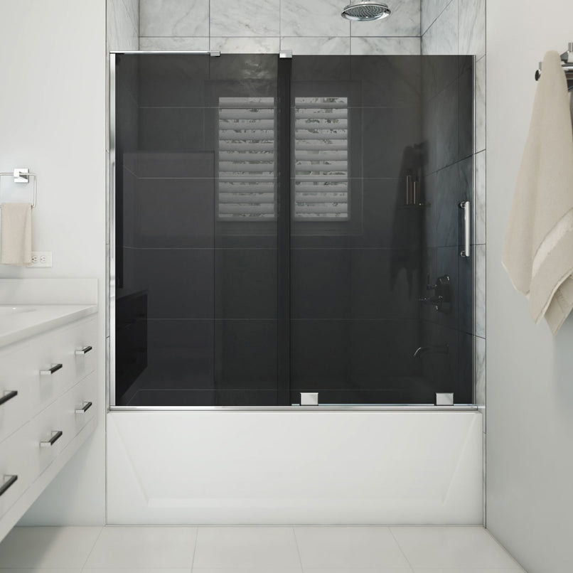 Mirage-X 56 - 60" W x 58" H Frameless Sliding Tub Door - image 1