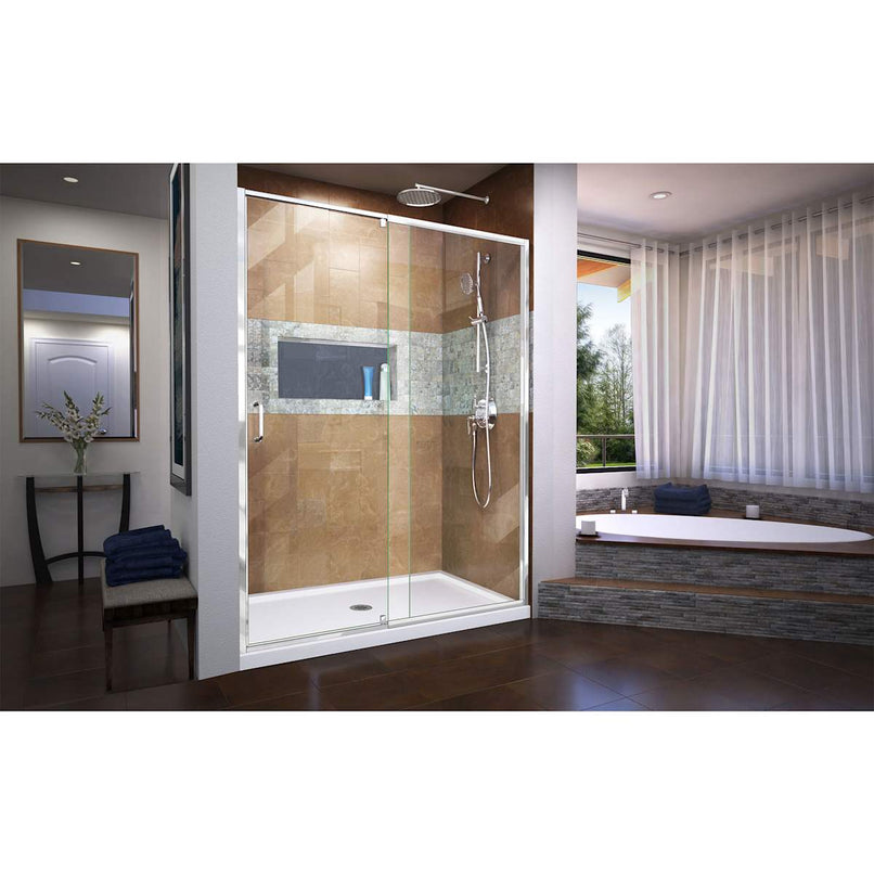 Flex 50-54" W x 72" H Semi-Frameless Pivot Shower Door - image 4