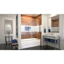 Flex 56-60" W x 58" H Semi-Frameless Pivot Tub Door - image 8