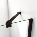 Aqua 56 - 60" W x 30" D x 58 " H Frameless Hinged Tub Door with 30 " Return Panel - image 6