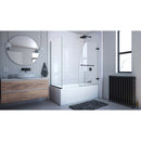 Aqua Uno 56 - 60" W x 30 " D x 58" H Frameless Hinged Tub Door with Return Panel - image 8