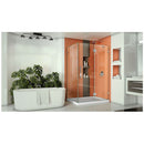 Quatra Lux 72" High x 46-5/16" Wide x 34-5/16" Deep Hinged Frameless Shower Enclosure with Clear Glass - image 7
