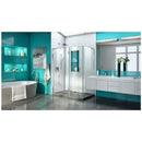 Quatra Plus 72" High x 46-3/8" Wide x 34-1/8" Deep Hinged Frameless Shower Enclosure with Clear Glass - image 13