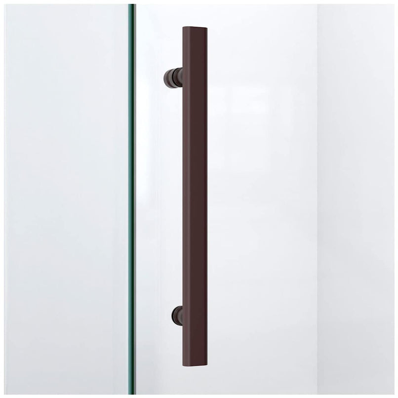 Quatra Plus 72" High x 46-3/8" Wide x 34-1/8" Deep Hinged Frameless Shower Enclosure with Clear Glass - image 20