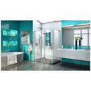 Quatra Plus 72" High x 58-3/8" Wide x 34-1/8" Deep Hinged Frameless Shower Enclosure with Clear Glass - image 18