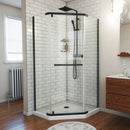 Prism 72" High x 34-1/8" Wide x 34-1/8" Deep Pivot Frameless Shower Enclosure with Clear Glass - image 1