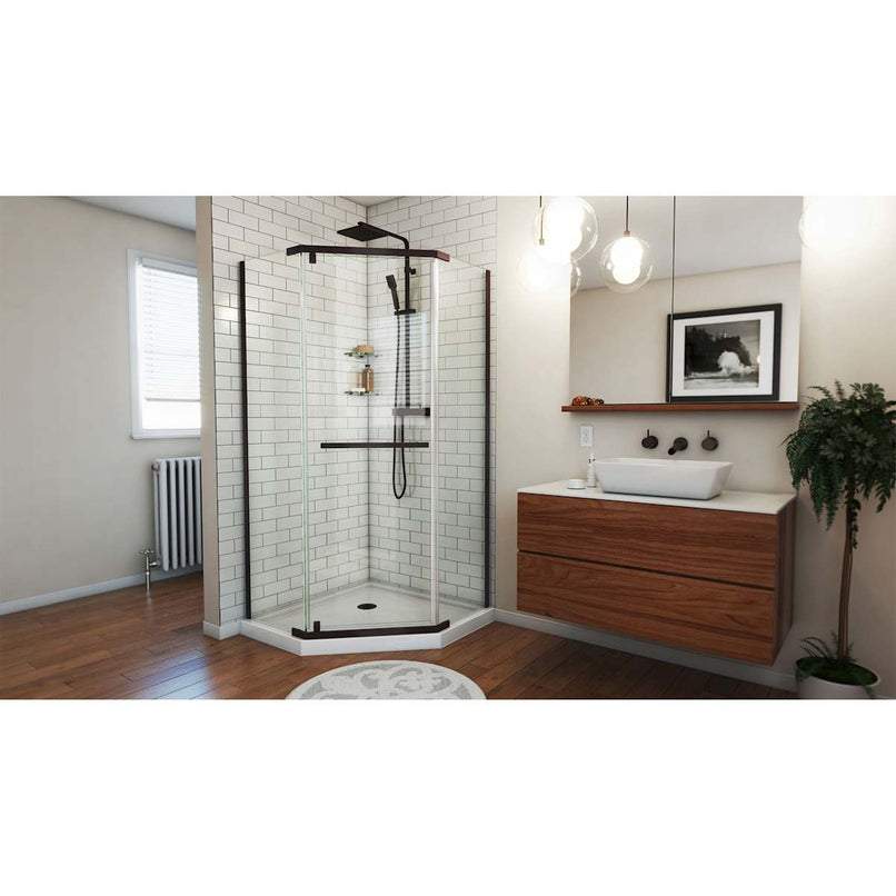 Prism 72" High x 37" Wide x 36-1/8" Deep Pivot Frameless Shower Enclosure with Clear Glass - image 12
