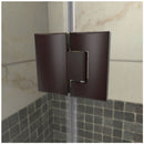 Prism Lux 34-5/16" x 34-5/16" x 72" Fully Frameless Hinged Shower Enclosure - image 4