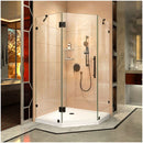 Prism Lux 36 5/16" x 36 5/16" x 72" Fully Frameless Hinged Shower Enclosure - image 1