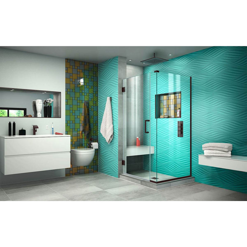 Unidoor Plus 31 1/2" W x 30 3/8" D x 72" H Hinged Shower Enclosure - image 7