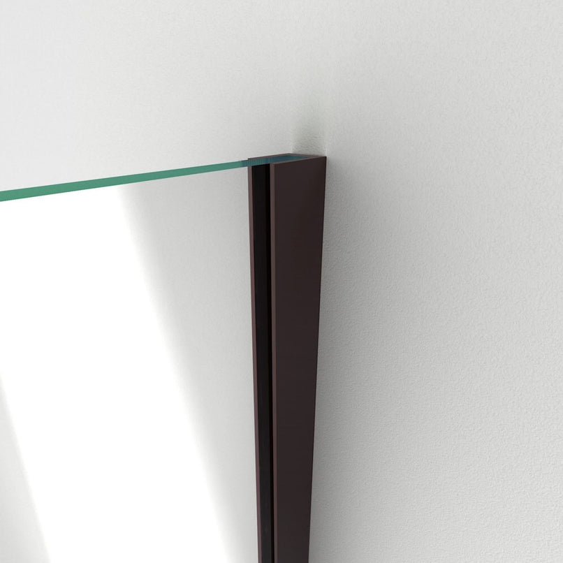 Unidoor Plus 72" High x 34" Wide x 34-3/8" Deep Hinged Frameless Shower Enclosure with Clear Glass - image 19