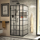 Unidoor Toulon 72" High x 33-7/8" Wide x 34-3/8" Deep Hinged Frameless Shower Enclosure with Clear Glass - image 1