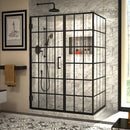 Unidoor Toulon 72" High x 51-7/8" Wide x 34-3/8" Deep Hinged Frameless Shower Enclosure with Clear Glass - image 1