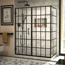 Unidoor Toulon 72" High x 57-7/8" Wide x 34-3/8" Deep Hinged Frameless Shower Enclosure with Clear Glass - image 1